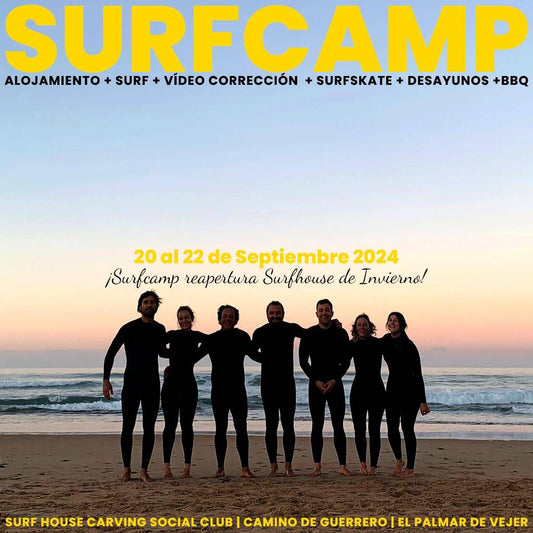 Surfcamp Fin de Semana en El Palmar del 20 al 22 de Septiembre 2024 - Carving Social Club