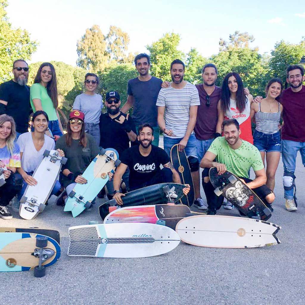 Clase Grupal Surfskate | Nivel Intermedio | Parque del Retiro - Carving Social Club