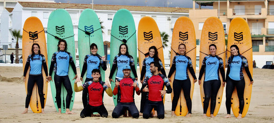Las Tablas Softboard "corchopanes" que hemos estado usando en nuestra Escuela de Surf en El Palmar - Carving Social Club