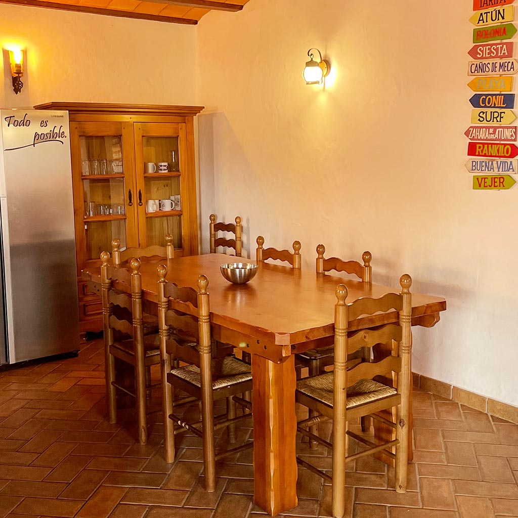 Comedor de la Surfhouse