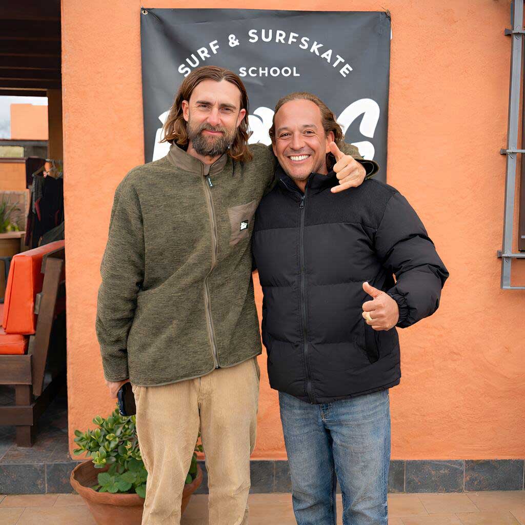 Dani Aznar durante el Surfcamp Celebrity en El Palmar