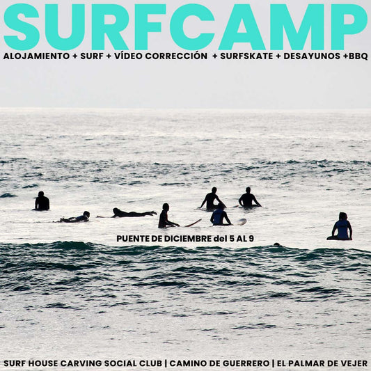 Surfcamp Puente de Diciembre 2024 en El Palmar - Carving Social Club