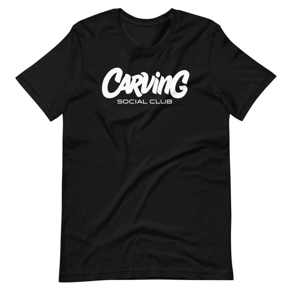 Camiseta negra manga corta unisex - Carving Social Club