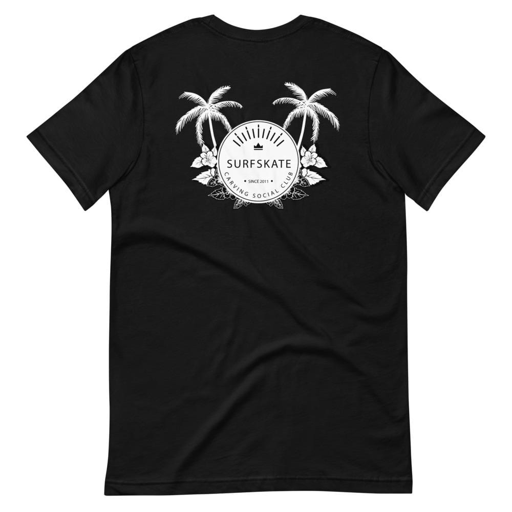 Camiseta negra manga corta unisex con dibujo en la espalda - Carving Social Club