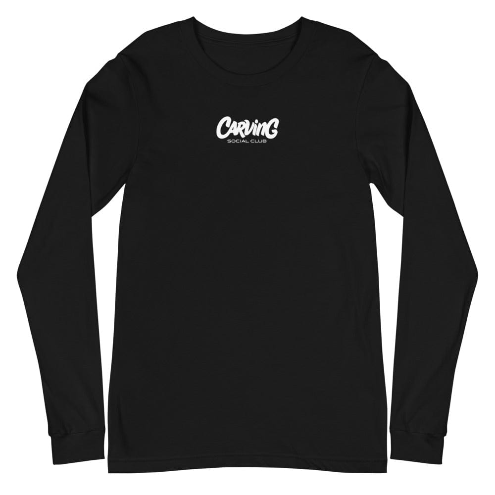 Camiseta negra manga larga unisex - Carving Social Club