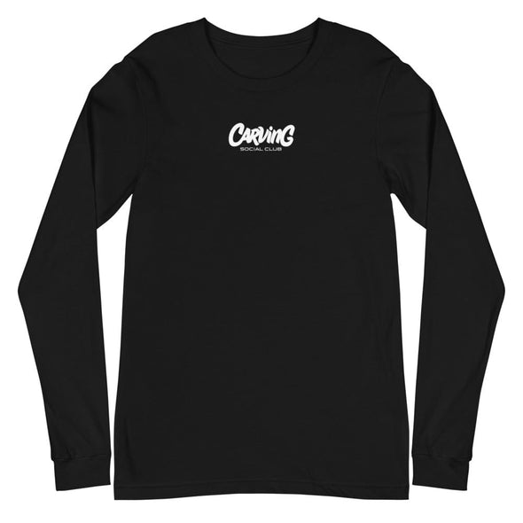 Camiseta negra manga larga unisex - Carving Social Club